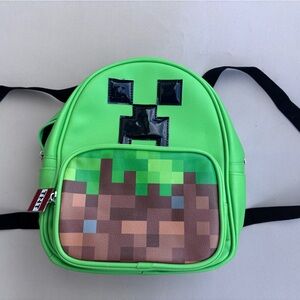 Bright Green Minecraft Mini Backpack